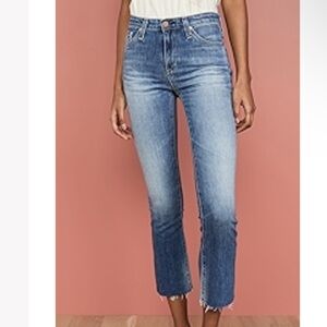AG Adriano Goldschmied The Jodi Slim Flare Crop Jeans Size 25